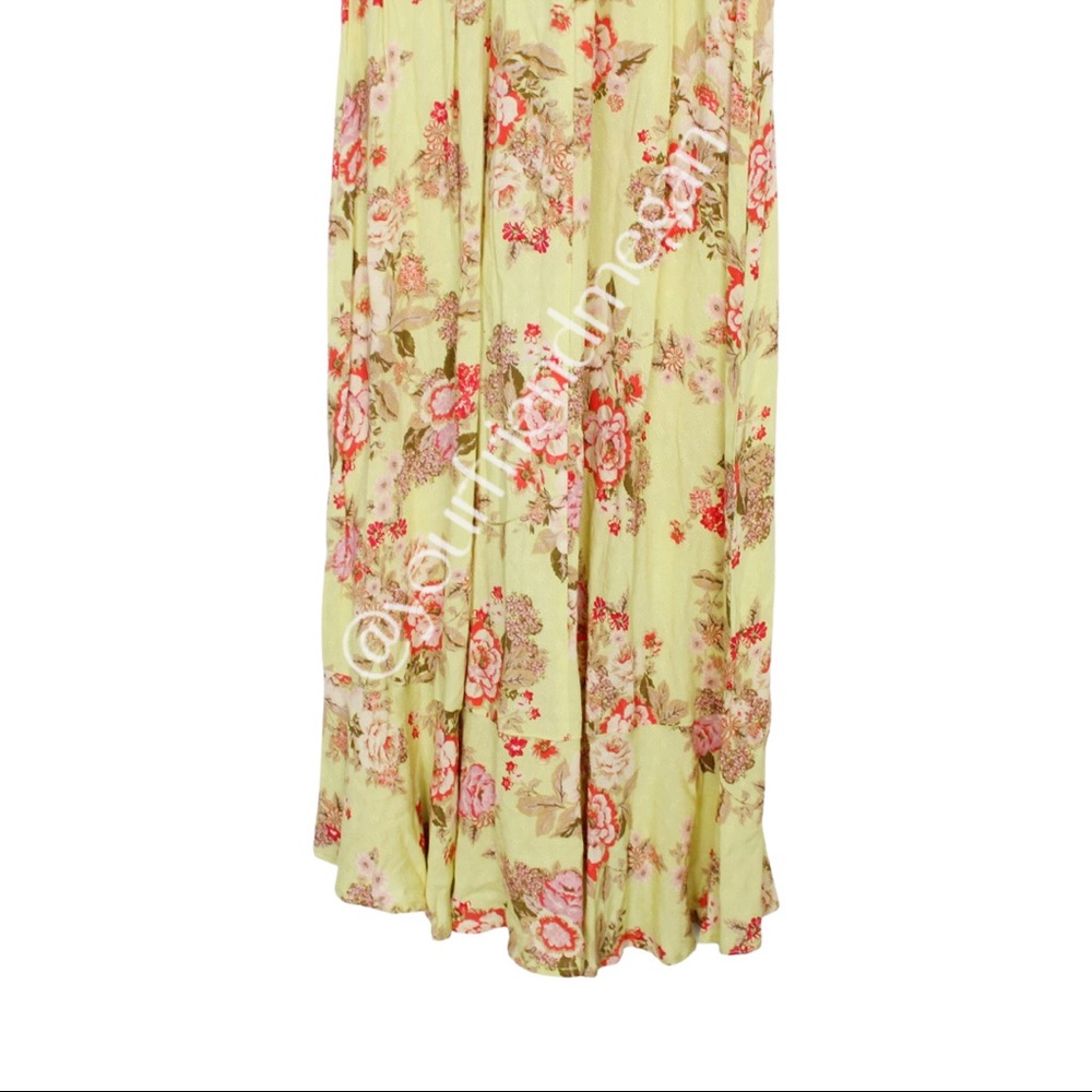 BOG Collective Chartreuse Ladies of the Canyon Midi Dress - Picture 7 of 12
